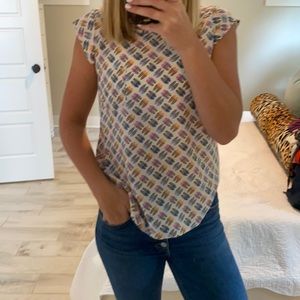 Joie silk xxs top with slippers